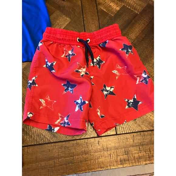 Boys Swim Lot Size 3T Cat & Jack Wonder Old Navy Trunks Rashguard Preowned - Picture 8 of 15